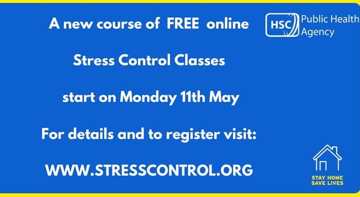 A new course of free online stress control class start on mo